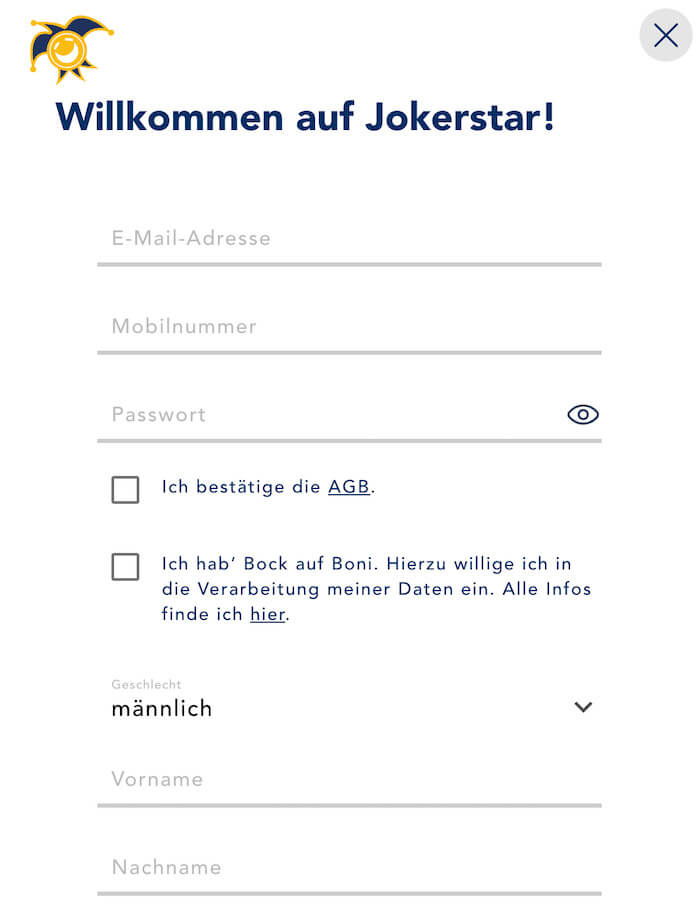 jokerstar login